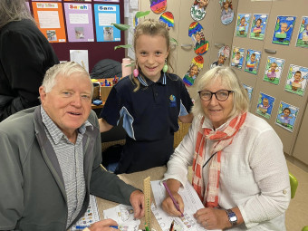Grandparents jump in on Easter Celebrations at St Johns